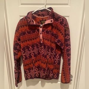 Burton fleece 3/4 snap pullover